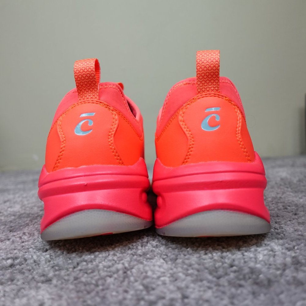 Clove Classic Shoes Womens Sneakers Work Neon Orange Nursing Running Walking - Picture 4 of 13